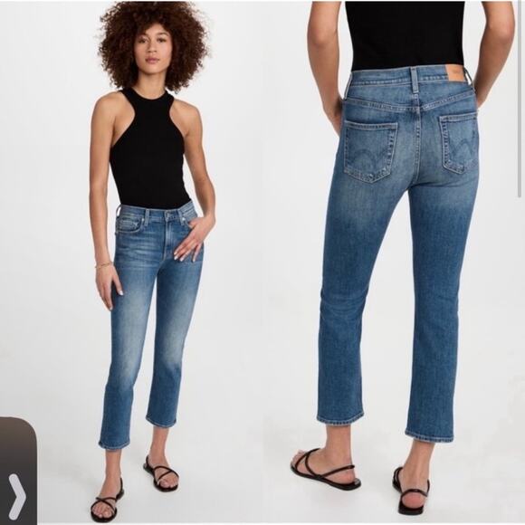 2/$25 Anthropologie Edwin Elin Jeans Midrise Crop Jeans Denim Fall Sz 27 - Picture 2 of 10